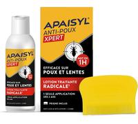 Lotion Anti-Poux Xpert, Tue 100% Des Poux Et Des Lentes En 1 Heure, 1 Seule Application, Micro-Emulsion Brevetée, Peigne Offert, 100ml[Z17]