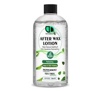 Lotion après cire à la menthe poivrée et à l'huile d'arbre à thé - Apaise et calme les irritations, prévient les poils incarnés et les bosses, combat les bactéries et prévient les infections, pour