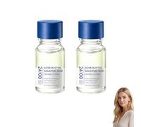 Lotion asséchante à l'acide salicylique pour peaux à tendance acnéique - Lotion de traitement des taches d'acné - Gel desséchante pour l'acné et les éruptions cutanées, traitement pur (2 bouteilles)