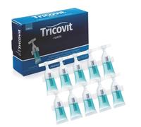 Lotion capillaire Tricovit Forte avec bloqueurs d'androg nes et de DHT pour cheveux clairsem s et chute de cheveux