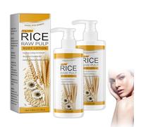 Lotion corporelle à la pulpe de riz crue, sérum hydratant rajeunissant, lotion nourrissante et hydratante au riz, lotion éclaircissante pour la peau, crème raffermissante pour la peau pour le corps