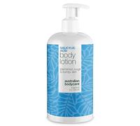 Lotion Corporelle à l'Acide Salicylique - Contre Impuretés, Peau Sèche et Grasse, avec Niacinamide et Acide Hyaluronique pour Exfolier et Hydrater