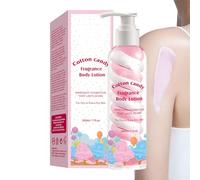 Lotion corporelle à odeur longue durée, crème hydratante parfumée à la barbe à papa, 18 x 5,2 x 5,2 cm, crème hydratante douce portable pour la maison, les voyages, usage quotidien, homme et femme