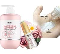 Lotion corporelle éclaircissante pour la peau, convient pour les phalanges et les coudes, 24 heures d'hydratation, set 2 en 1 (LOTION)