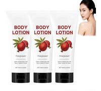 Lotion corporelle hydratante profonde à la grenade, hydratant réparateur pour la peau sèche, lotion corporelle non collante à absorption rapide pour nourrir pleinement le corps, crème soyeuse (3PCS)