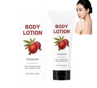 Lotion corporelle hydratante profonde à la grenade, hydratant réparateur pour la peau sèche, lotion corporelle non collante à absorption rapide pour nourrir pleinement le corps, crème soyeuse (1PCS)