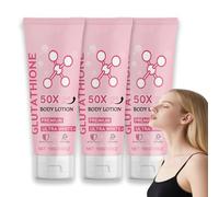 Lotion corporelle tonifiante au glutathion 50x, crème originale au glutathion, crème éclaircissante pour le corps, hydratante et douce pour tous types de peau (3pcs)