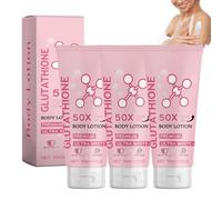 Lotion corporelle tonifiante au glutathion 50x, lotion corporelle au glutathion niacinamide, crème corporelle au rétinol, peau hydratante et douce (3 PCS)