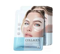 Lotion de collagène pour les yeux - Coussinets pour les yeux gonflés et les cernes sombres - Avec collagène biologique, complexe peptidique et vitamine C (5 pièces)