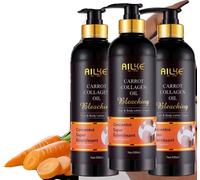 Lotion éclaircissante pour le corps, hydratante, peau éclatante, pack de 3 lotions