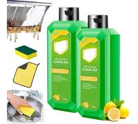 Lotion nettoyante concentrée et multifonctionnelle puissante, lait nettoyant pour la maison, solution de nettoyage multi-usages pour la cuisine, élimine rapidement la saleté de la cuisine (2Pcs)