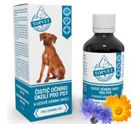 Lotion Nettoyante pour les yeux pour chiens avec acide borique et herbes médicinales | Nettoyant Yeux Chien | Sans parabène/silicone/colorant/alcool - Concentré de plantes ophtalmologique 50 ml