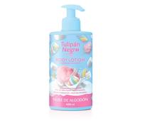 Lotion pour le corps tulipe noire avec distributeur Coton, hydratation maximale 400 ml, parfumée intense et pour tous les types de peau