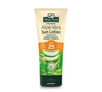 Lotion solaire Aloe Pura à l'aloe vera SPF 25, Naturelle, Végétarienne, Sans cruauté, Sans parabènes et SLS, Protection durable, Protection moyenne, 200 ml