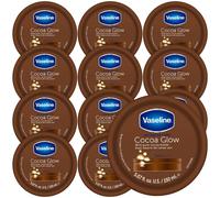 Lotion Vaseline Cocoa Glow Body Cream 12-Pack - Hydratant non gras pour la peau brillante avec du beurre de cacao pur 5,07 oz EA