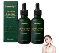 Lotmay Cellules Souches Collagène Peptidique Orales Gouttes, 2026 Nouveau Lotmay Sérum Oral de Cellules Souchse et Peptides de Collagène, Raffermissement de la Peau, Convient à tout le Monde (2box)