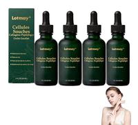 Lotmay Cellules Souches Collagène Peptidique Orales Gouttes, 2026 Nouveau Lotmay Sérum Oral de Cellules Souchse et Peptides de Collagène, Raffermissement de la Peau, Convient à tout le Monde (4box)