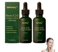 Lotmay Gouttes de peptides de collagène à base de cellules souches, complément liquide multi-peptides de collagène, liquide hydrolysé pour une peau (2)