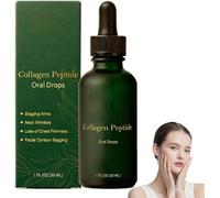 Lotmay Gouttes Orales de Peptides de Collagène, Gouttes Liquides de Peptides de Collagène Multi pour Femmes, Peptides de Collagène Liquide Hydrolysés pour Lifter et Raffermir la Peau et Réduire les