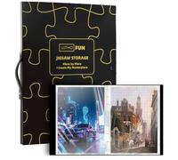 LOTMOFUN Classeur Organiseur de Puzzles 1000 Pièces, Grande Capacité Portable, 25 Pochettes, Résistant à la Poussière