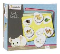 MY MANDARINE 42761O - Une boite éducative de 4 planches + 24 jetons - À partir de 2 ans - LOTO Animaux familiers