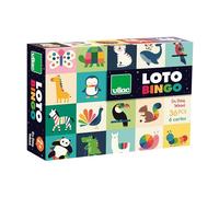 Vilac – Jeu en bois Loto Animaux par Andy Westface – Dès 2 ans – 6 cartes, 36 pièces