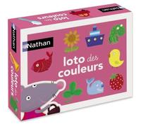 Nathan Nathan - Loto des Couleurs - Découvrir et Nommer les Couleurs - Jeu Educatif - Se Joue en Famille - Pour Enfants à partir de 2 ans