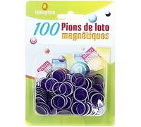 Loto - Paquet de 100 pions magnétiques violet - accessoire - jeton