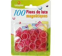Loto - Sachet de 100 pions magnétiques Rose - Accessoires Jeu - jeton