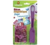 Lotoquine - ramasse + 100 pions magnétiques de loto violet multicolore G