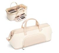 Lotour Étui de voyage pour outils de cheveux Shark HD430 Flex Style/Dyson Supersonic, organiseur de voyage portable pour accessoires de cheveux (blanc)