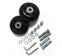 LOTOWELZON Lot de 1 paire de roulettes de rechange pour bagages, avec roulements à billes de 8 mm, kit de réparation ABEC 608zz pour valise rigide à roulettes Samsonite (OD70xW24 mm/2.76x0.94")