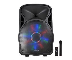 LOTRONIC Party 12LED - Enceinte sans fil Bluetooth - Noir