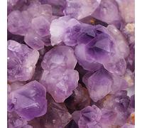 Lots de 100 g en vrac brut cristal quartz naturel pierre de roche améthyste citrine fluorite décoration de jardin ZoCzkgzd (taille : 2,5-4 cm améthyste)