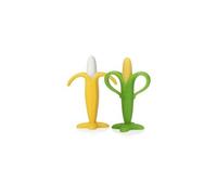 Nuby Jouet de Dentition en Forme de Banane et Maïs - Silicone - 2 Pack - 3 plus Mois