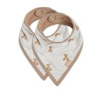 Lots de 2 bavoirs bandana en coton multicolore TU