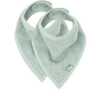Lots De 2 Bavoirs Bandana En Coton Vert Clair TU