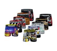 Lots de 5 boxers en microfibre divers univers FREEGUN pour homme : Street Ninja / L