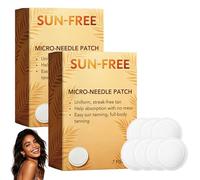 Lots of 2 Boîtes Sun-Kiss Naturel Glow Patch Micro-Aiguilles Autobronzant, Patch Nano Microneedle, Ingrédients Naturels, Teint Uniforme Sans Taches, Bronzé Longue Durée pour Tout Type de Peau
