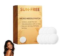 Lots of 7 Sun-Kiss Naturel Glow Patch Micro-Aiguilles Autobronzant, Patch Nano Microneedle, Ingrédients Naturels, Teint Uniforme Sans Taches, Bronzé Longue Durée pour Tout Type de Peau