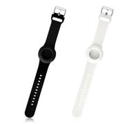Lotsdonxia Bracelet AirTag réglable pour enfants et adultes - Bracelet de suivi en silicone étanche, design sécurisé anti-perte pour la natation, les tout-petits, les personnes âgées, taille unique