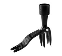 Lotsdonxia Extracteur de mauvaises herbes debout - Désherbeur ergonomique à 4 griffes pour enlever les racines en profondeur, arrache-racines amovible, désherbage sans courbure pour pelouse, terrasse