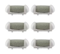 Lotsdonxia Lot de 6 têtes de recharge pour rouleau de pédicure - Rouleaux de rechange à grain régulier pour limes électriques de pieds, recharges pour enlever les callosités pour soins professionnels