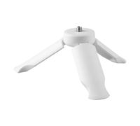 Lotsdonxia Mini trépied stable, support de table portable, accessoire de vlogging compact pour perches à selfie et appareils photo (blanc)