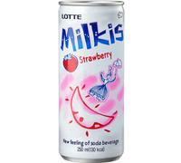 Lotte Milkis Boisson Gazeuse à la Fraise 250 ml