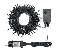 Lotti Chaîne 13.1 m, 180 MiniLED Blanc Chaud, avec contrôleur, câble Vert, décorations de Noël, chaînes mémoire Guirlande Lumineuse pour Sapin de Noël, Décoration Lumineuse