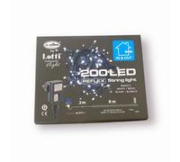 Lotti Chaîne Lumineux 200 LED 8 Jeux Lumière pour Interne / Extérieur Blanche