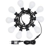 LOTTI Guirlande lumineuse extérieure guinguette d'été Party Light - Raccordable - 10 ampoules - 24V - Blanc chaud - 5,50 mètres