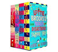 Lottie Brooks Series Collection 4 Books Set By Katie Kirby (The Extremely Embarrassing Life, The Catastrophic Friendship Fails, The Mega-Complicated Crushes & Totally Disastrous School-Trip)