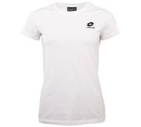LOTTO 1124012 T-Shirt pour Femme, Coupe ajustée, Blanc, Taille S